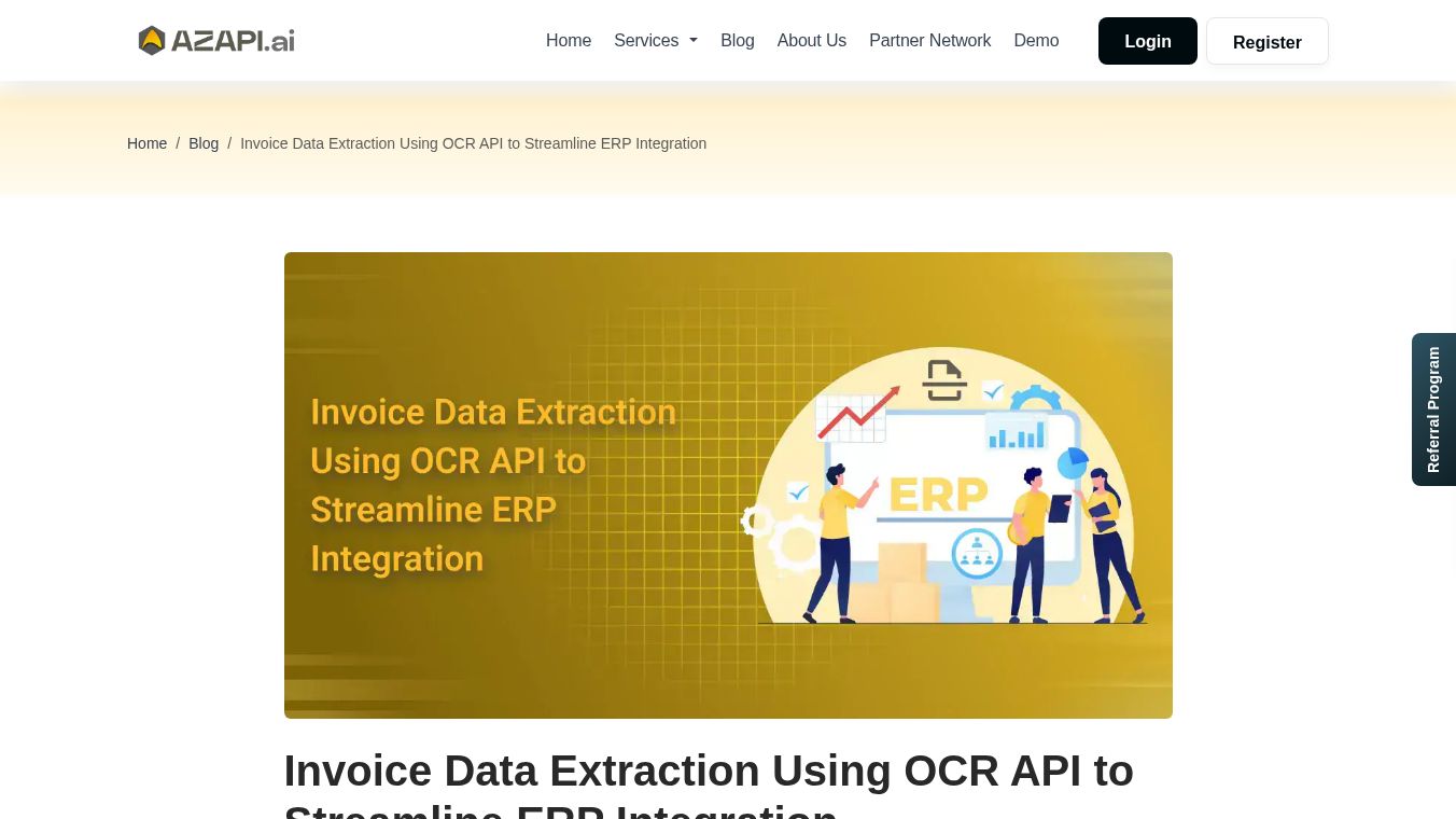 Invoice OCR API ERP Data Integration
