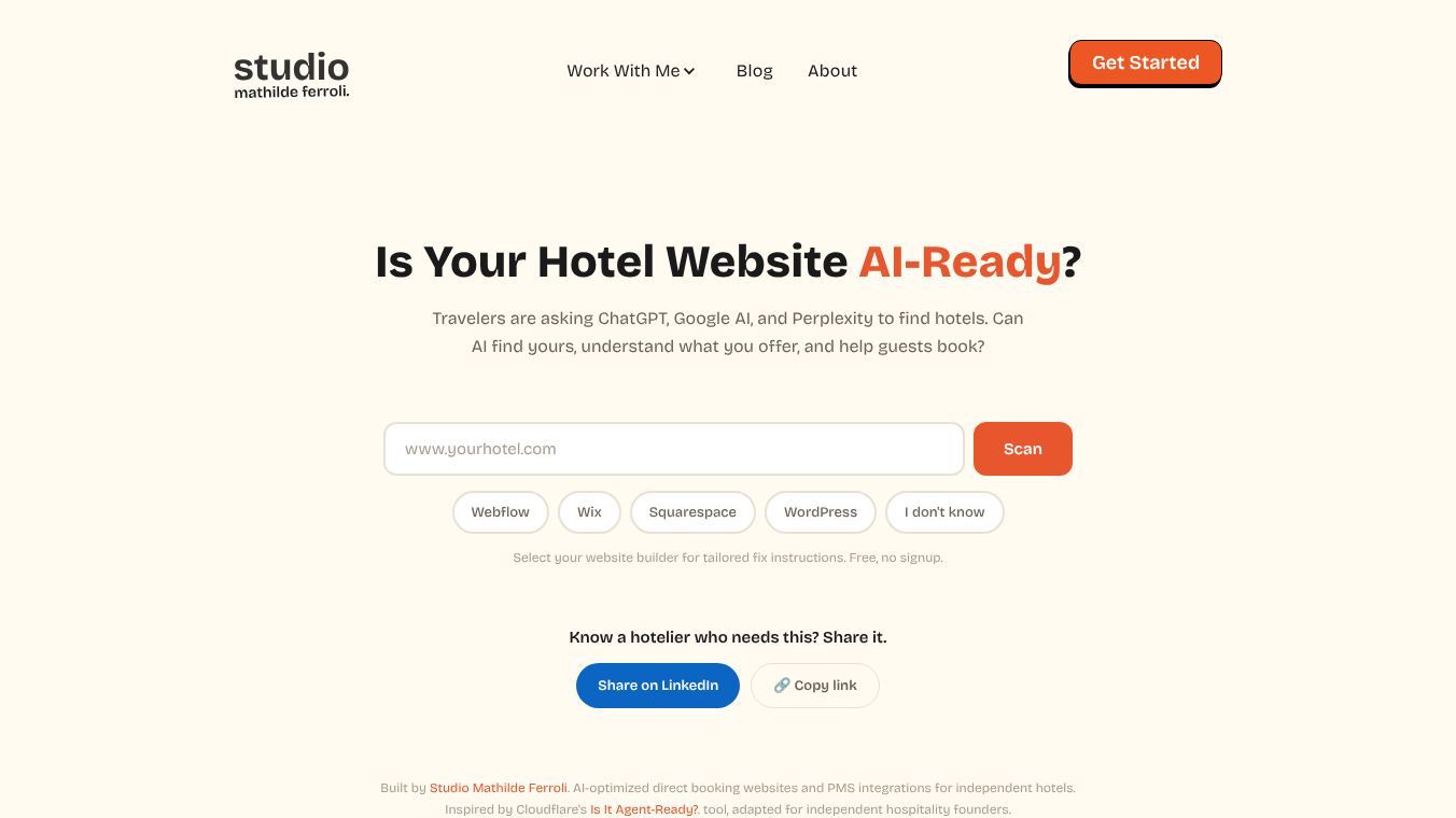 Is Your Hotel Website AI Ready?