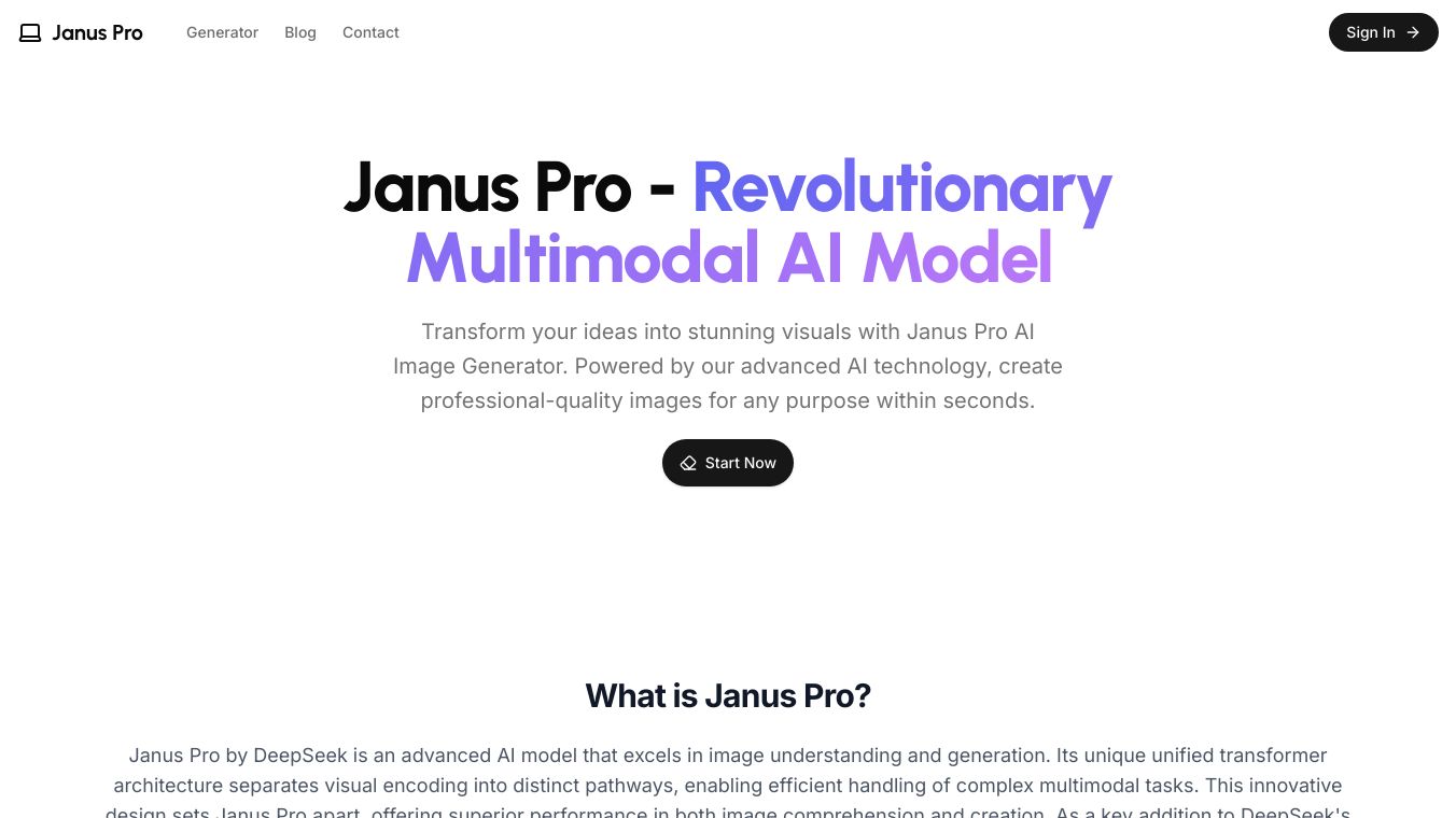 Janus Pro Image Generator