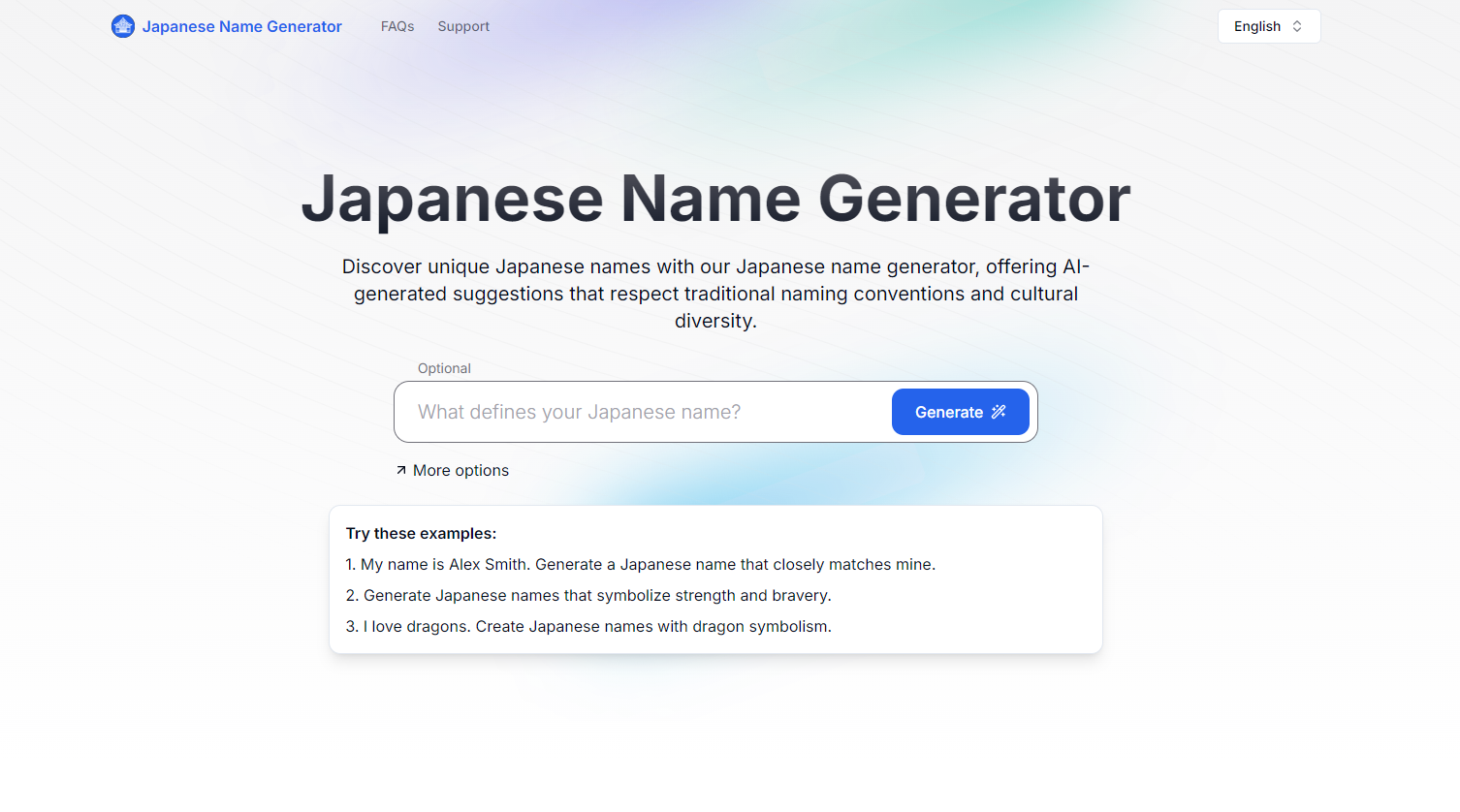 Japanese Name Generator