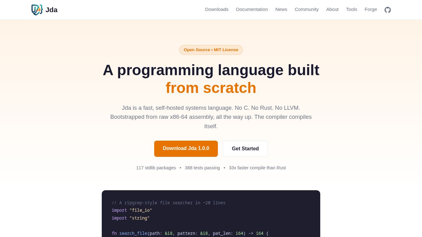 Jda Programming Language