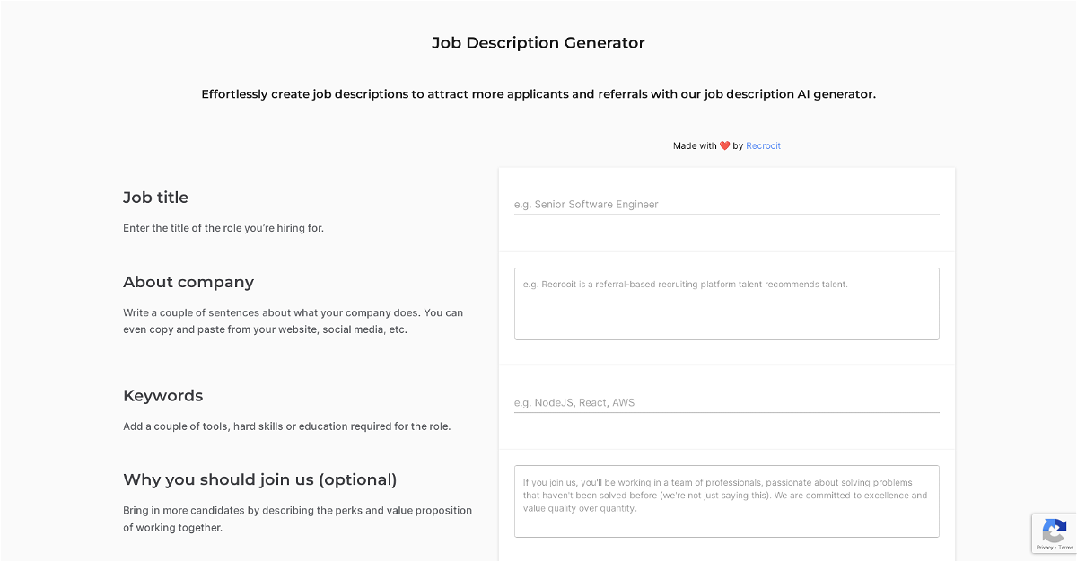 Job Description Generator