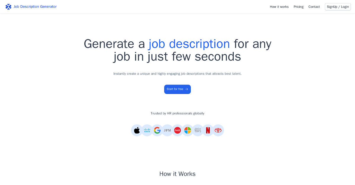 JobDescriptionGenerator