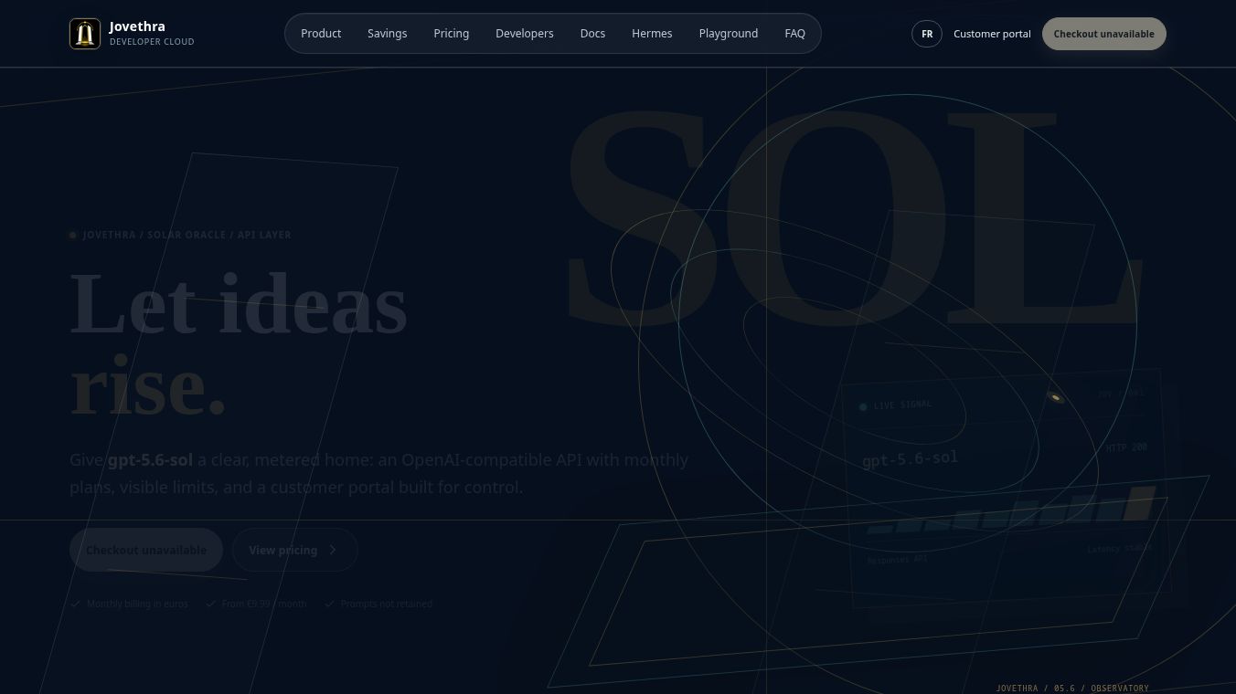 Jovethra Developer Cloud