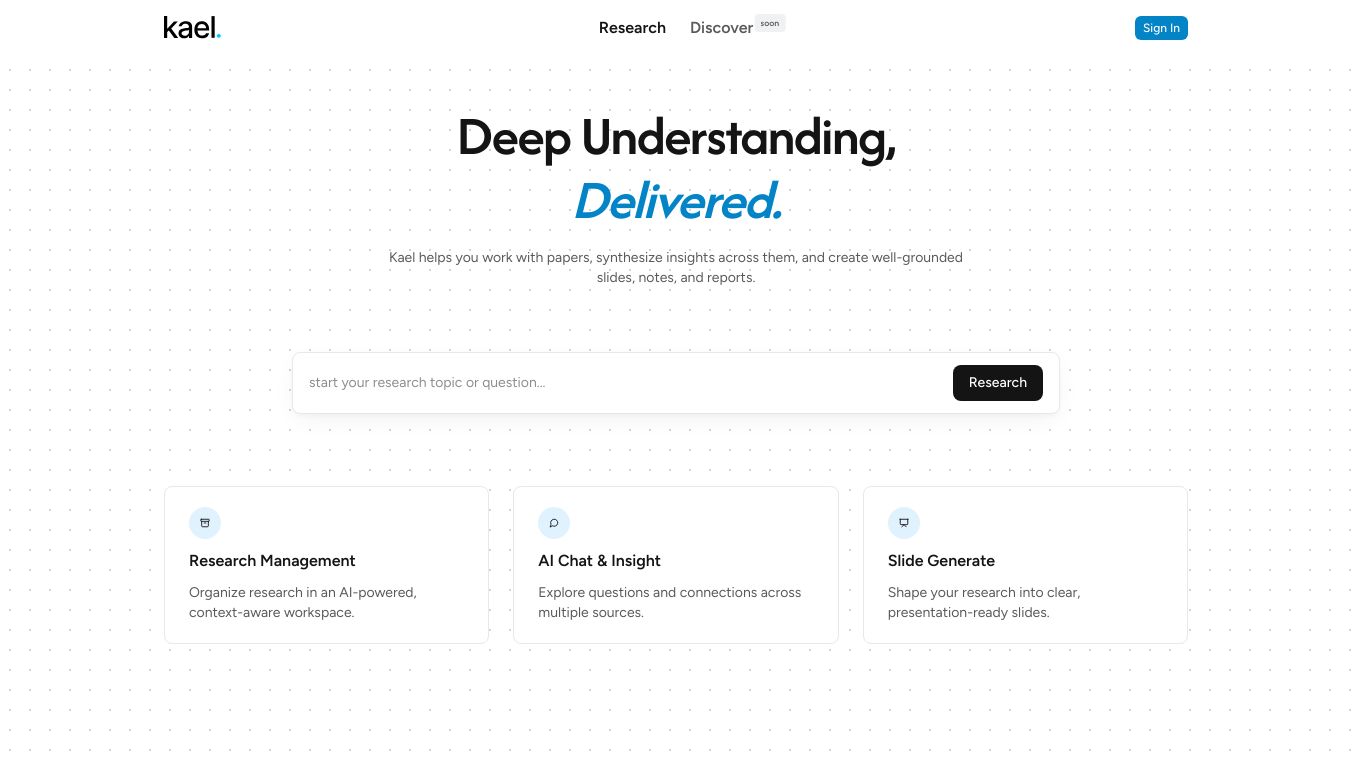 Kael — AI Assistant for Understanding and Working with Docunents