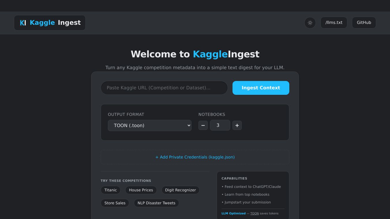 KaggleIngest