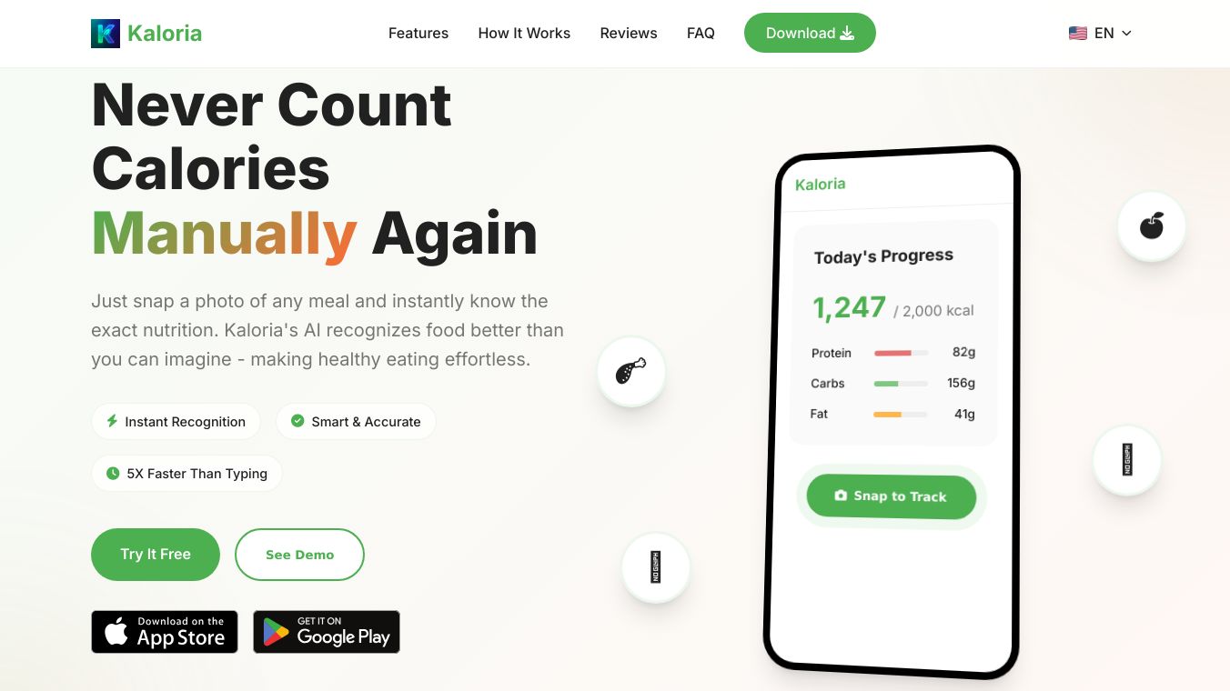 Kaloria - AI Calorie Tracker & AI Coach