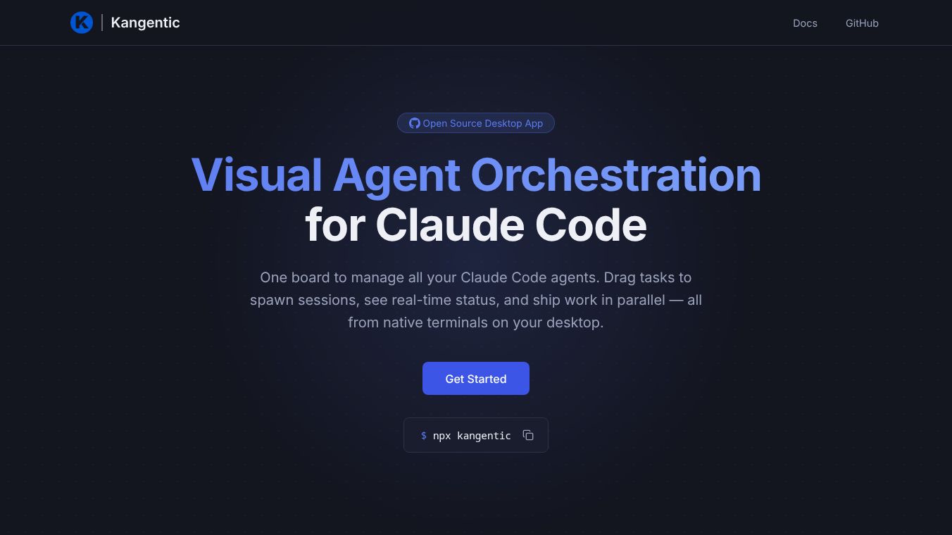 Kangentic — Kanban for Claude Code