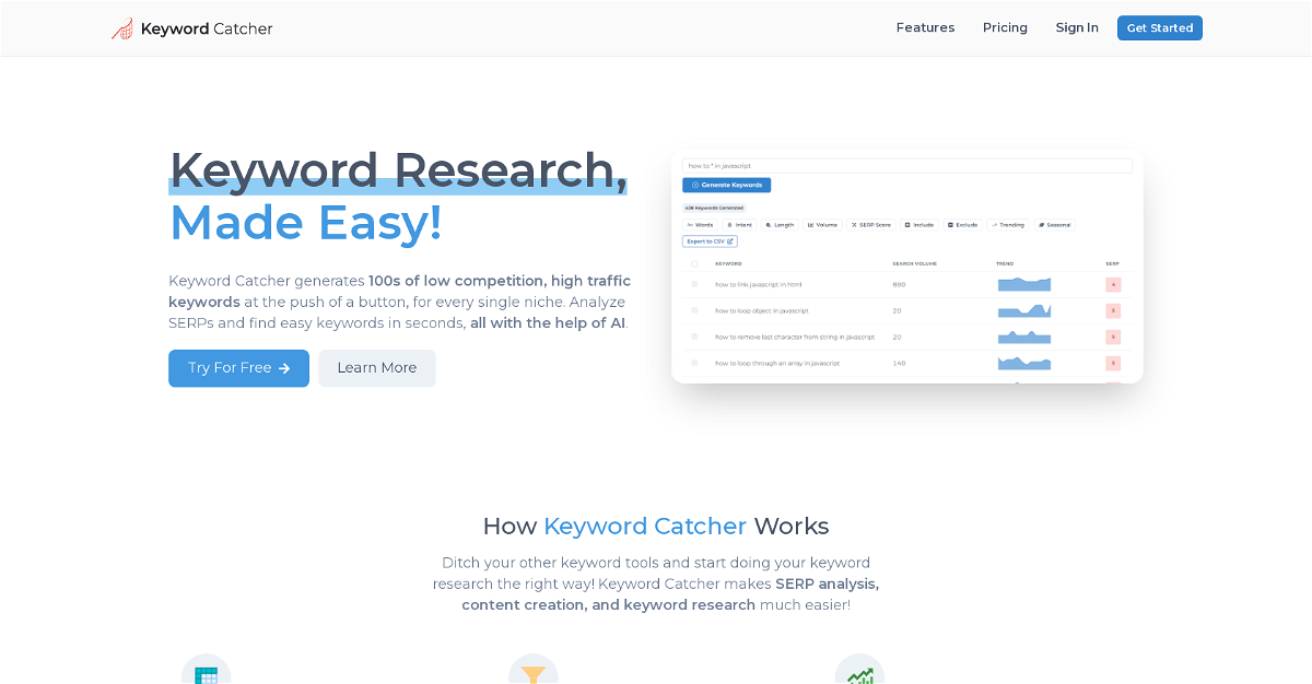 Keyword Catcher