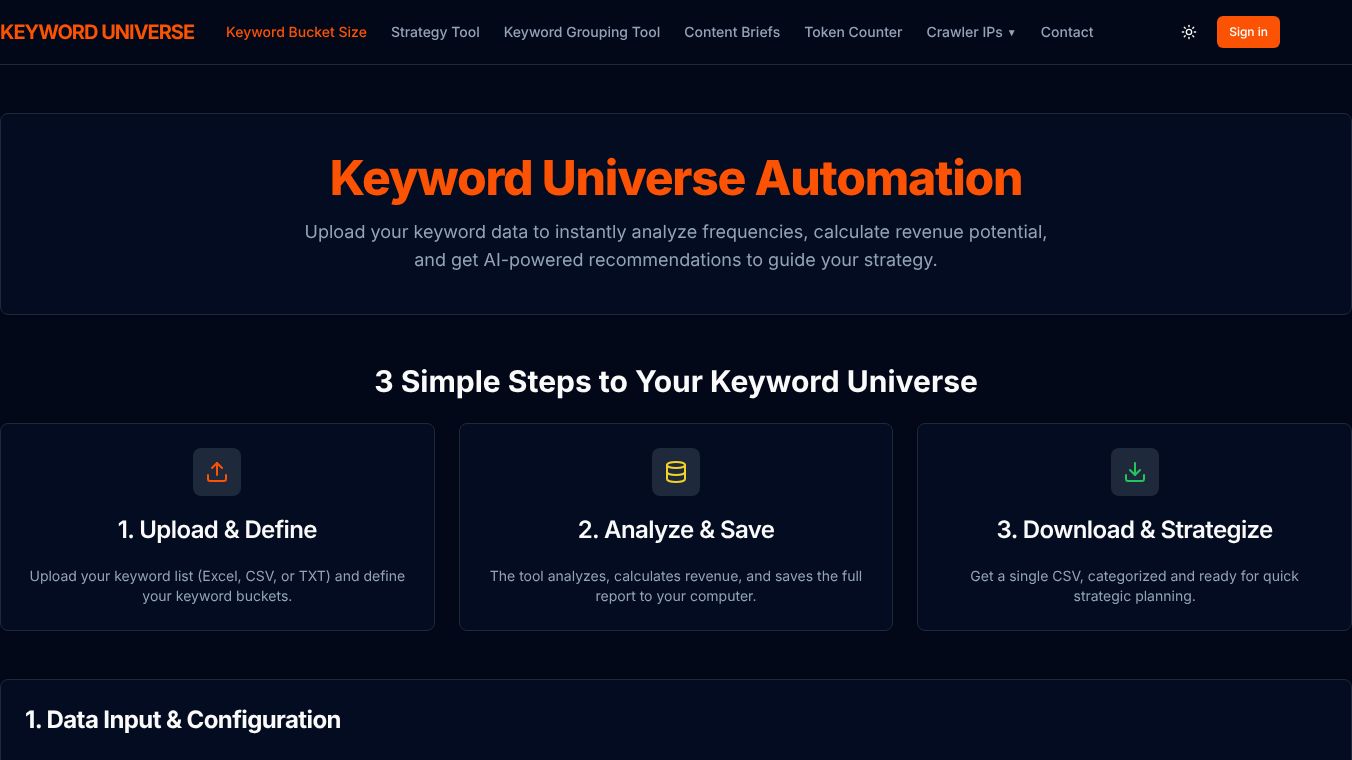 Keyword Universe