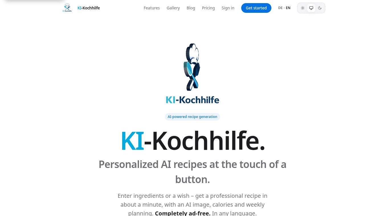 KI-Kochhilfe