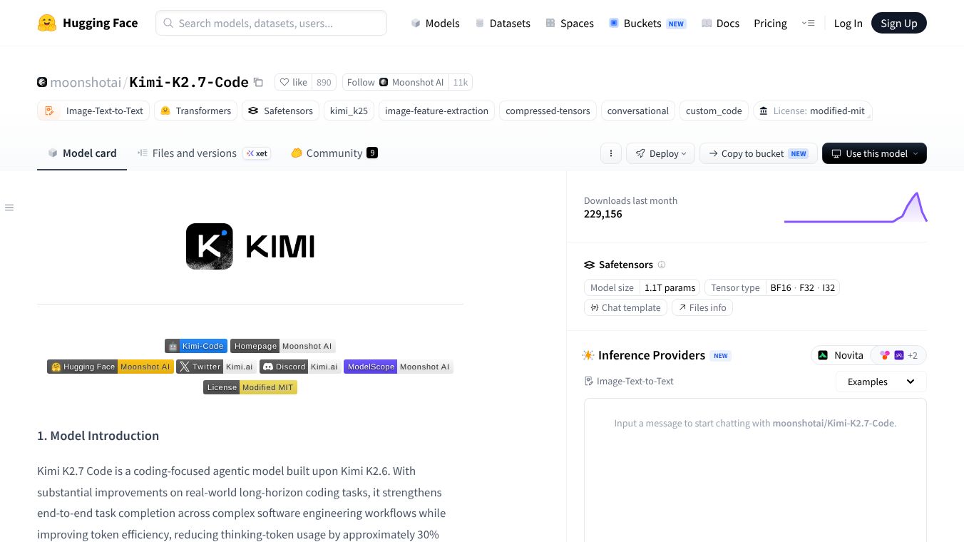 Kimi K2.7 Code