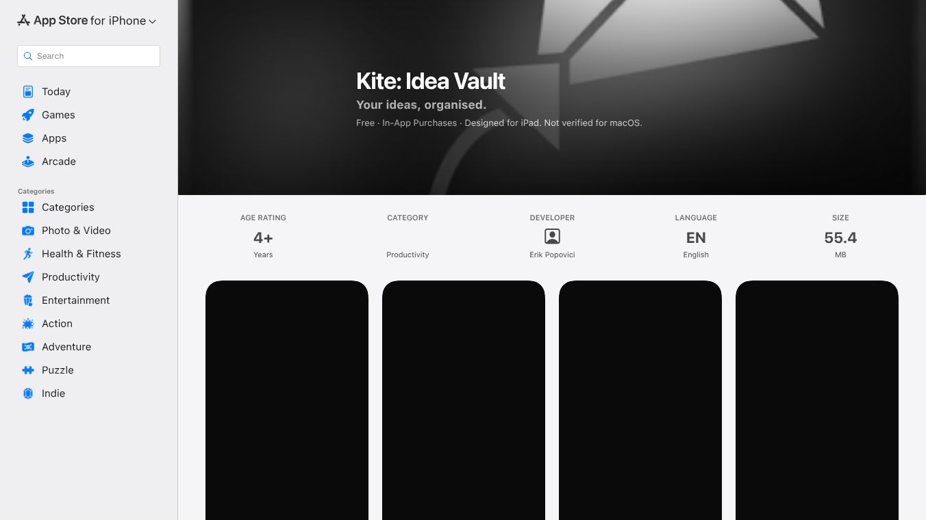 Kite: Idea Vault