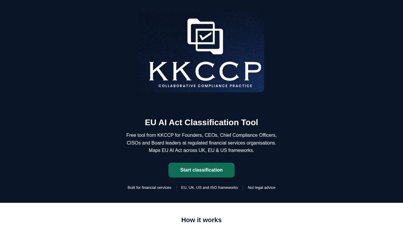 KKCCP EU AI Act Classification Tool