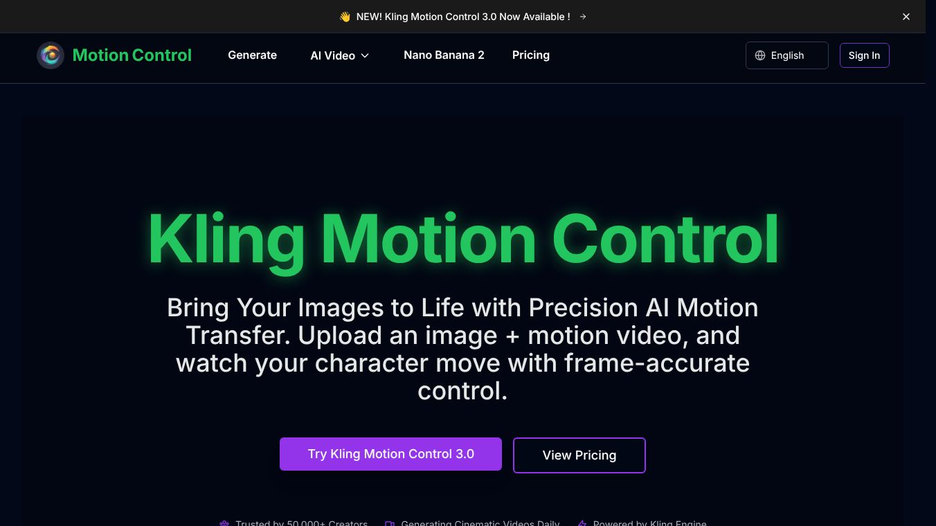 kling motion control