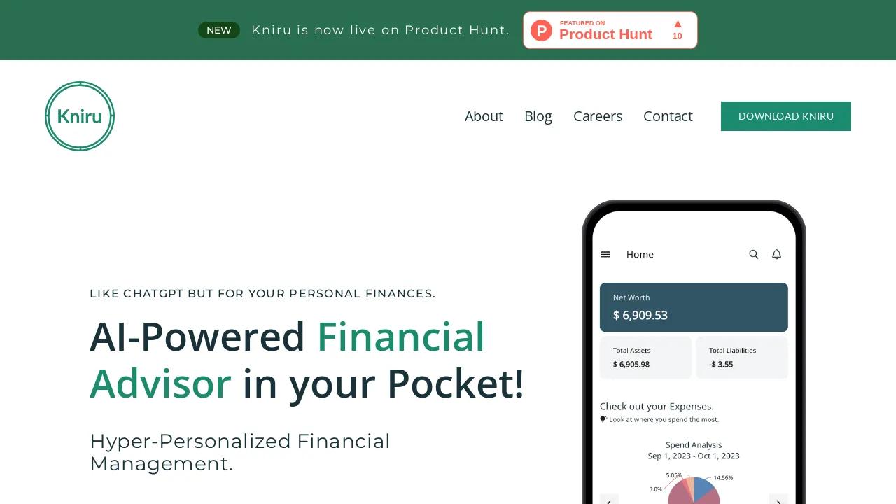 Kniru: AI-Powered Finance (Beta Launch)