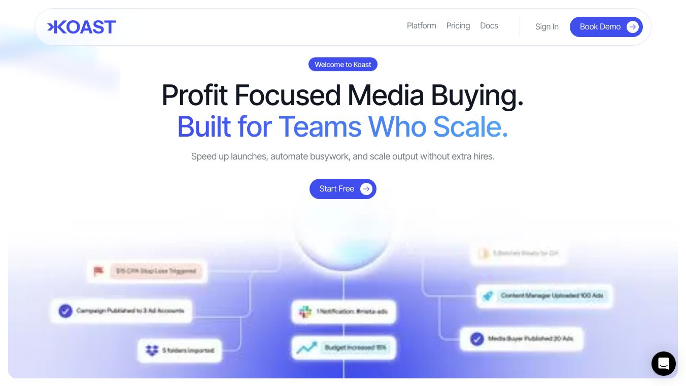 Koast.ai: Ad Launching 3.0