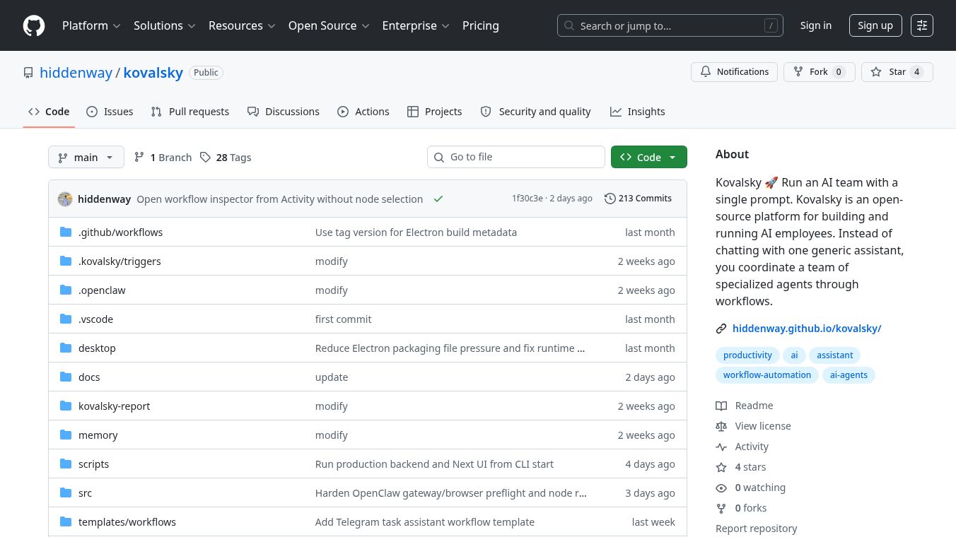 Kovalsky - Platform for AI Employees