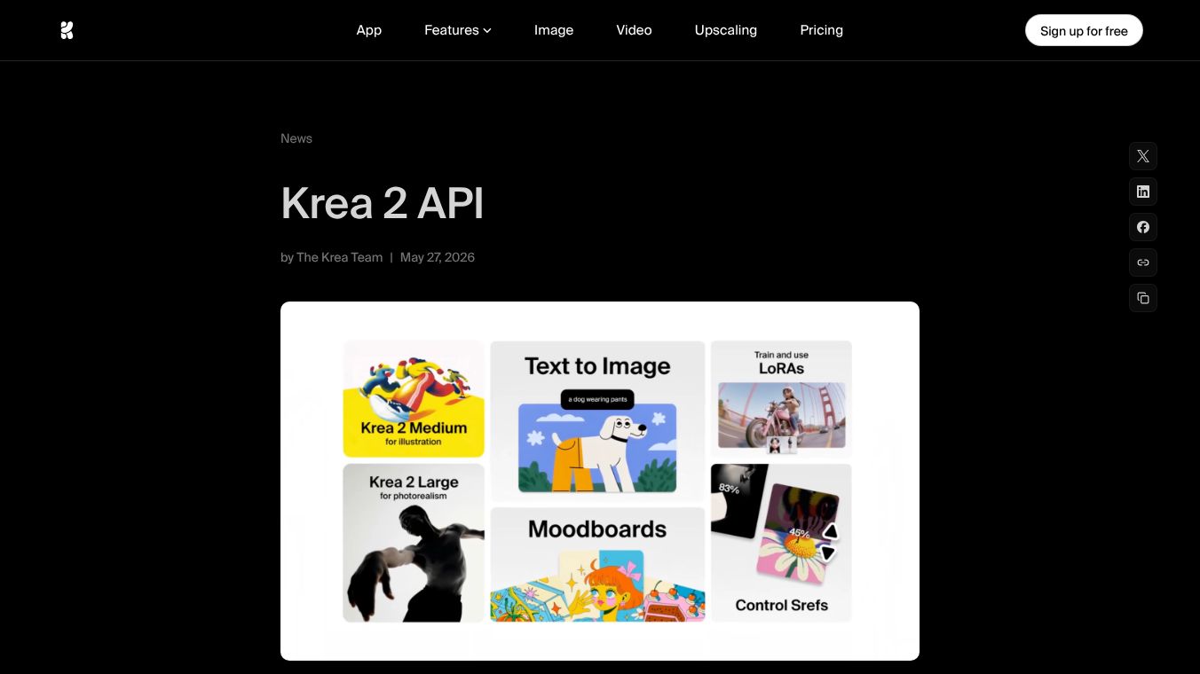 Krea 2 API