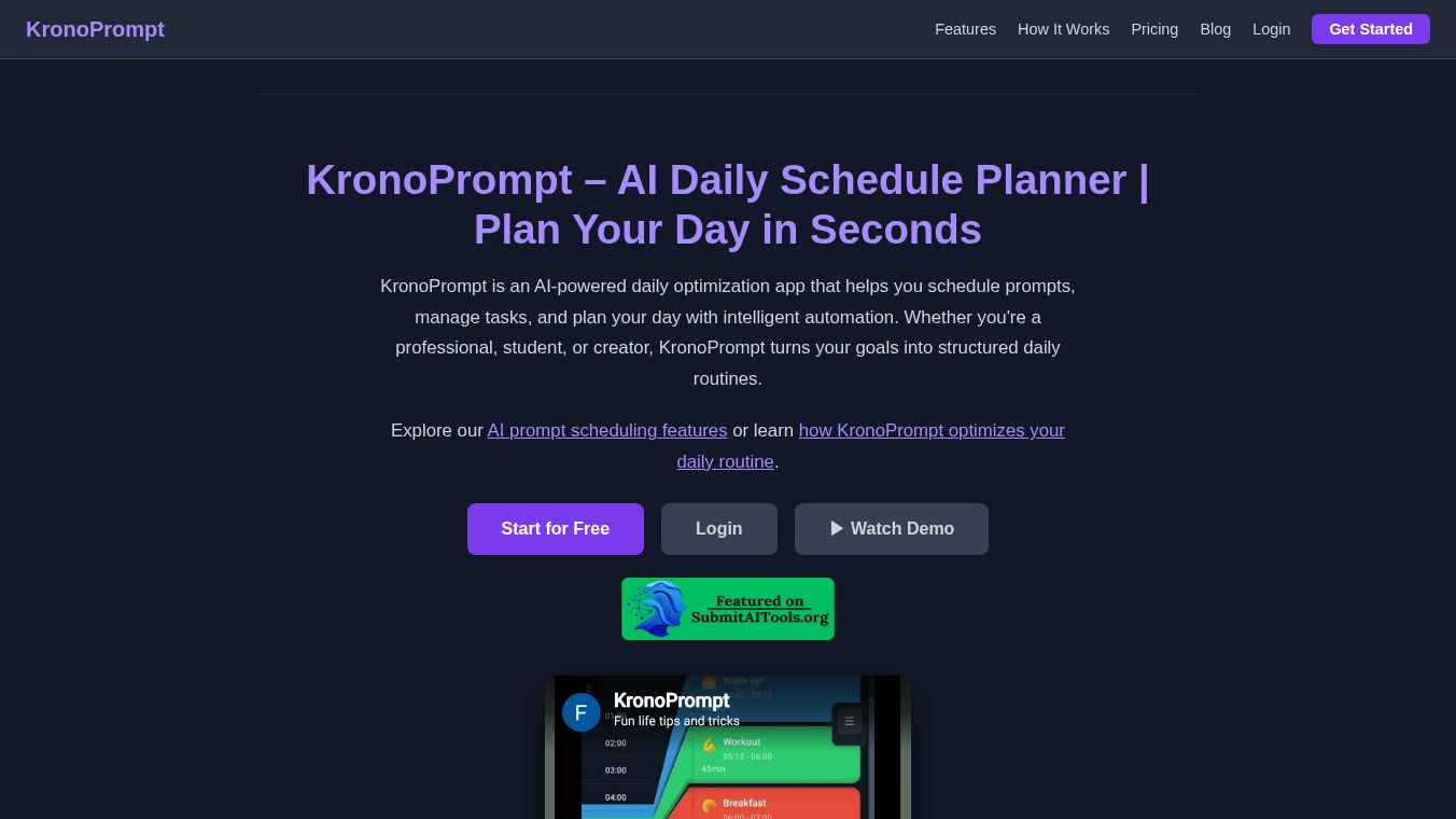 KronoPrompt