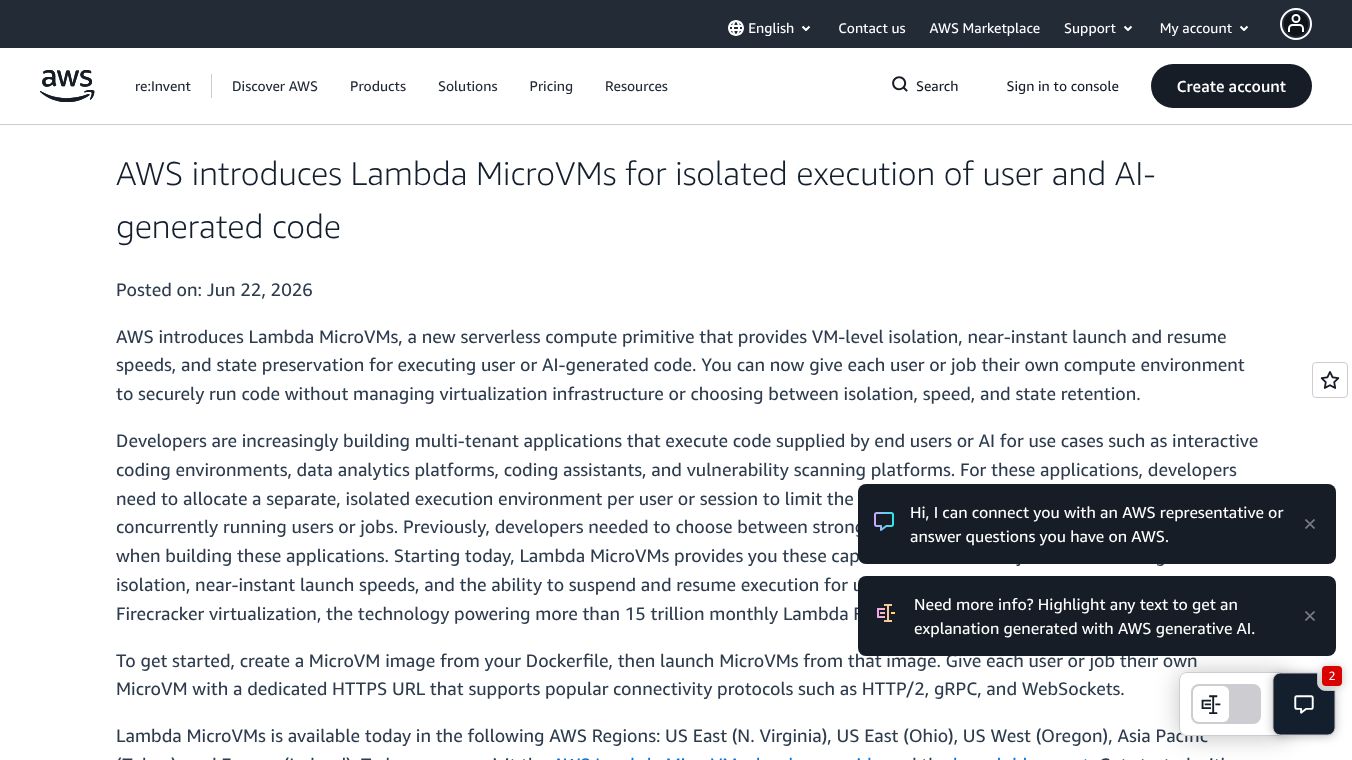 Lambda MicroVMs