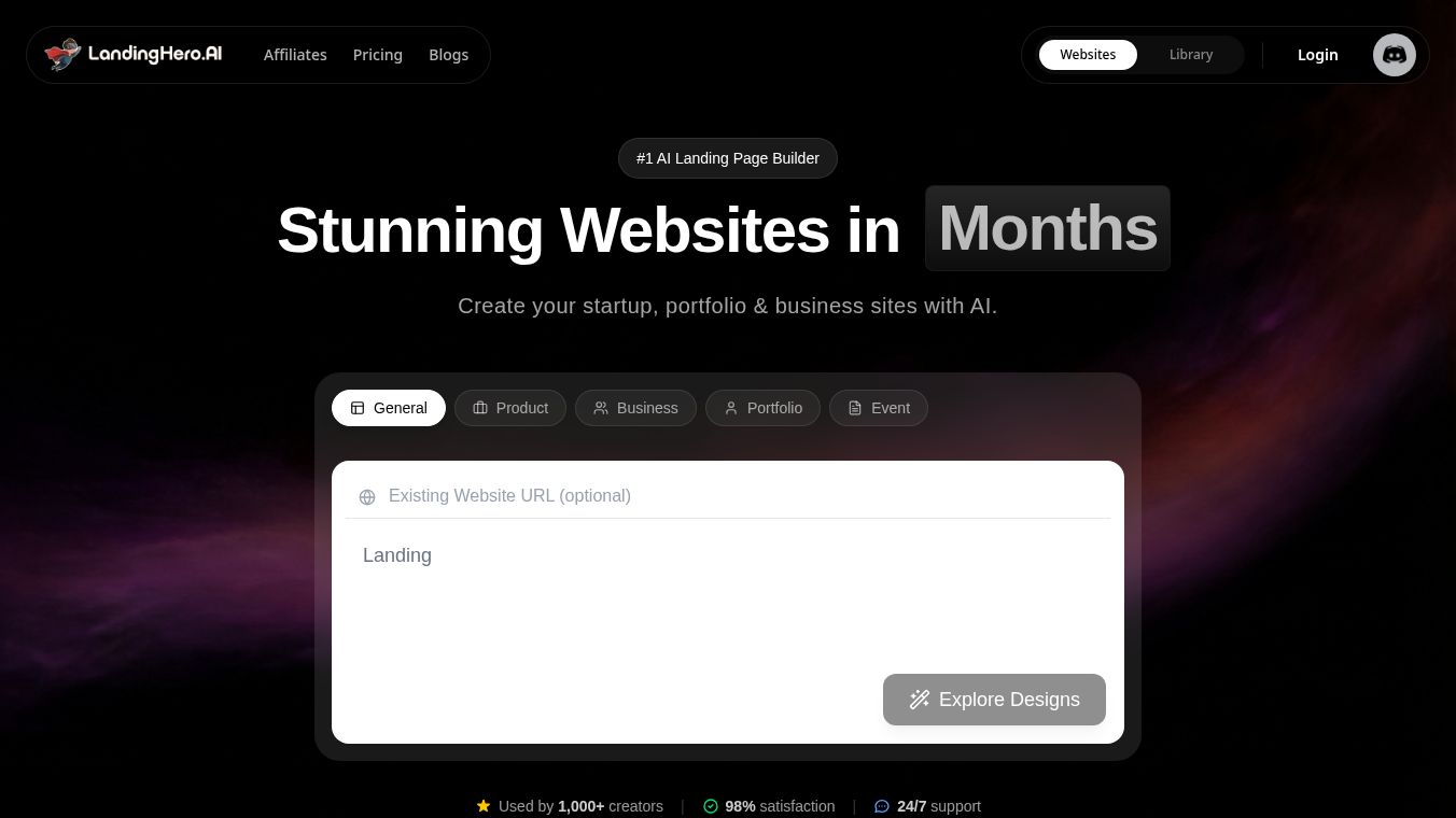 LandingHero AI