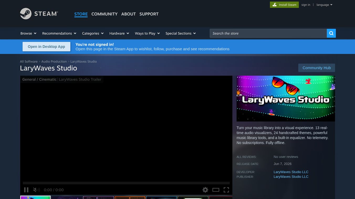LaryWaves Studio on Steam