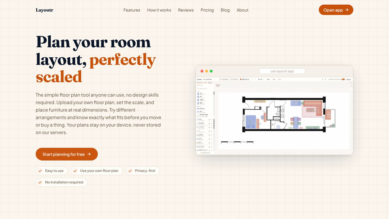 Layoutr — AI-furnishing