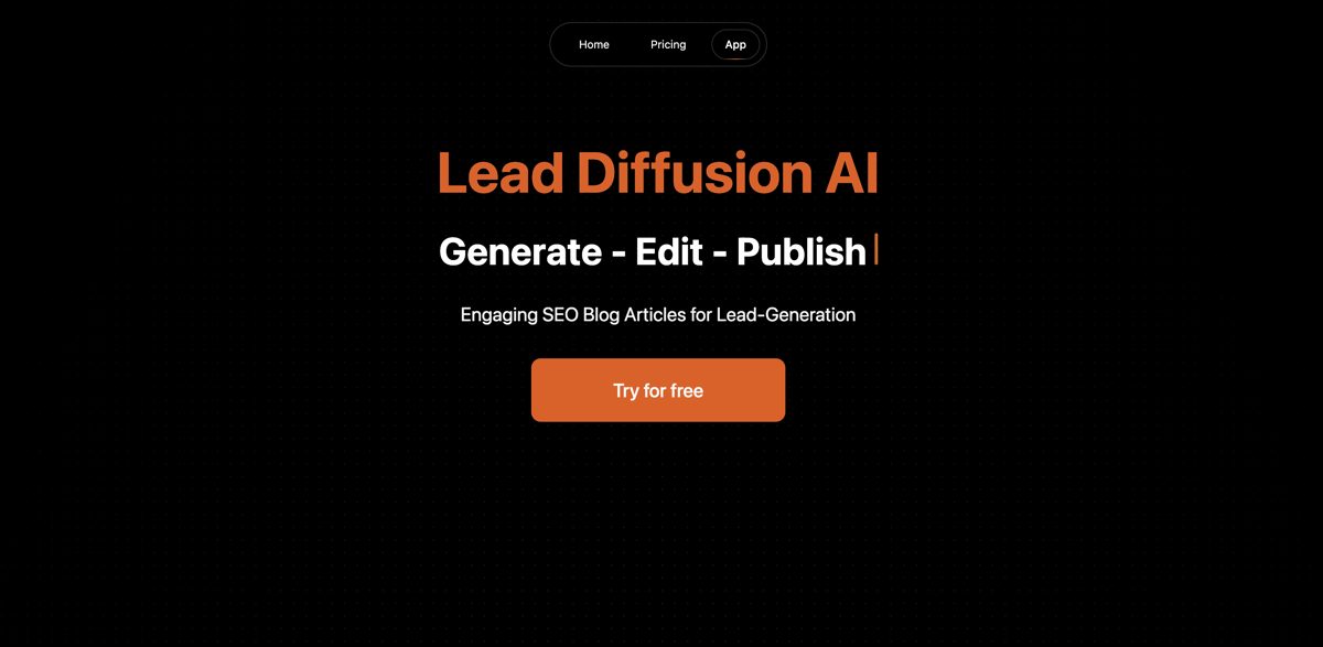 Lead Diffusion AI