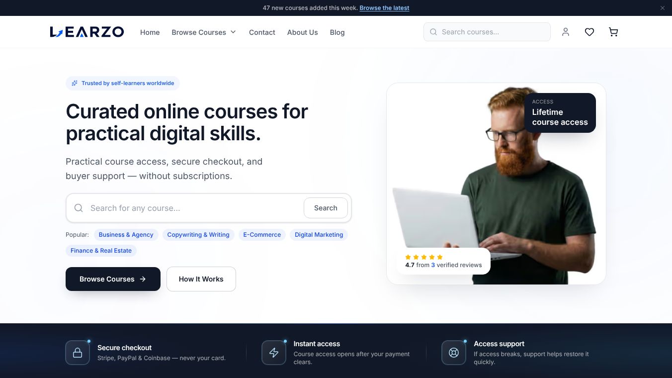 Learzo Curated online courses.