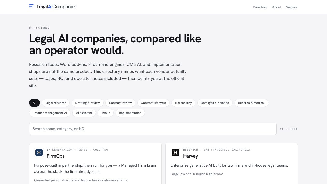 Legal AI Companies