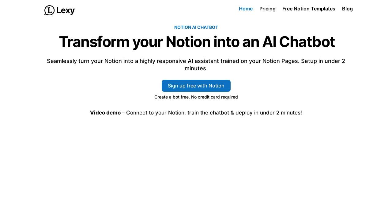 Lexy - Notion AI Chatbot