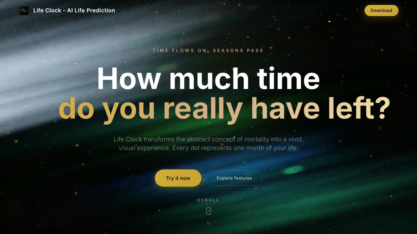 Life Clock - AI Life Prediction