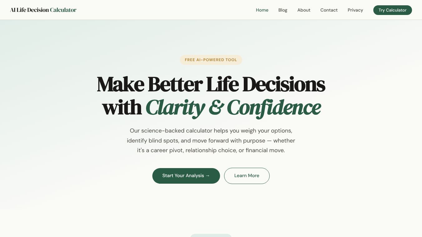 LifeCalc AI