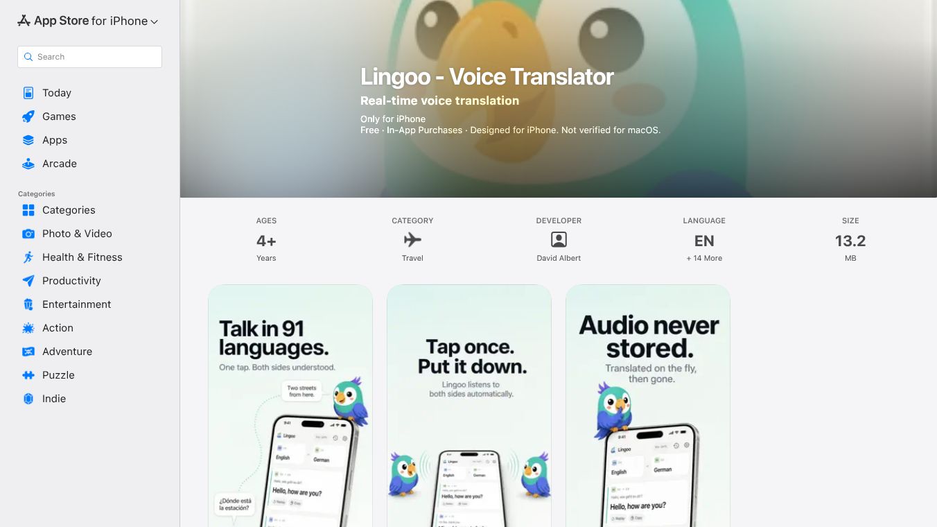 Lingoo - Realtime Voice Translator
