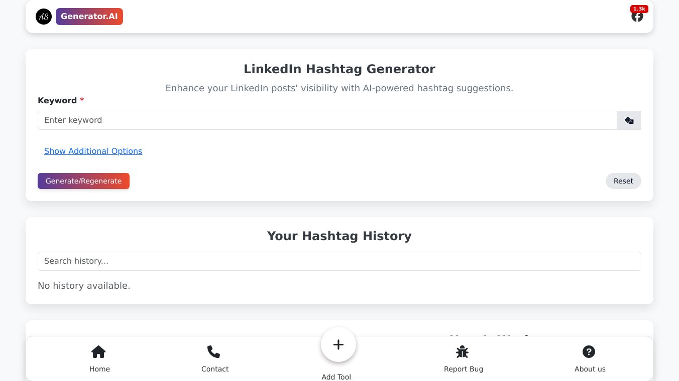 LinkedIn Hashtag Generator