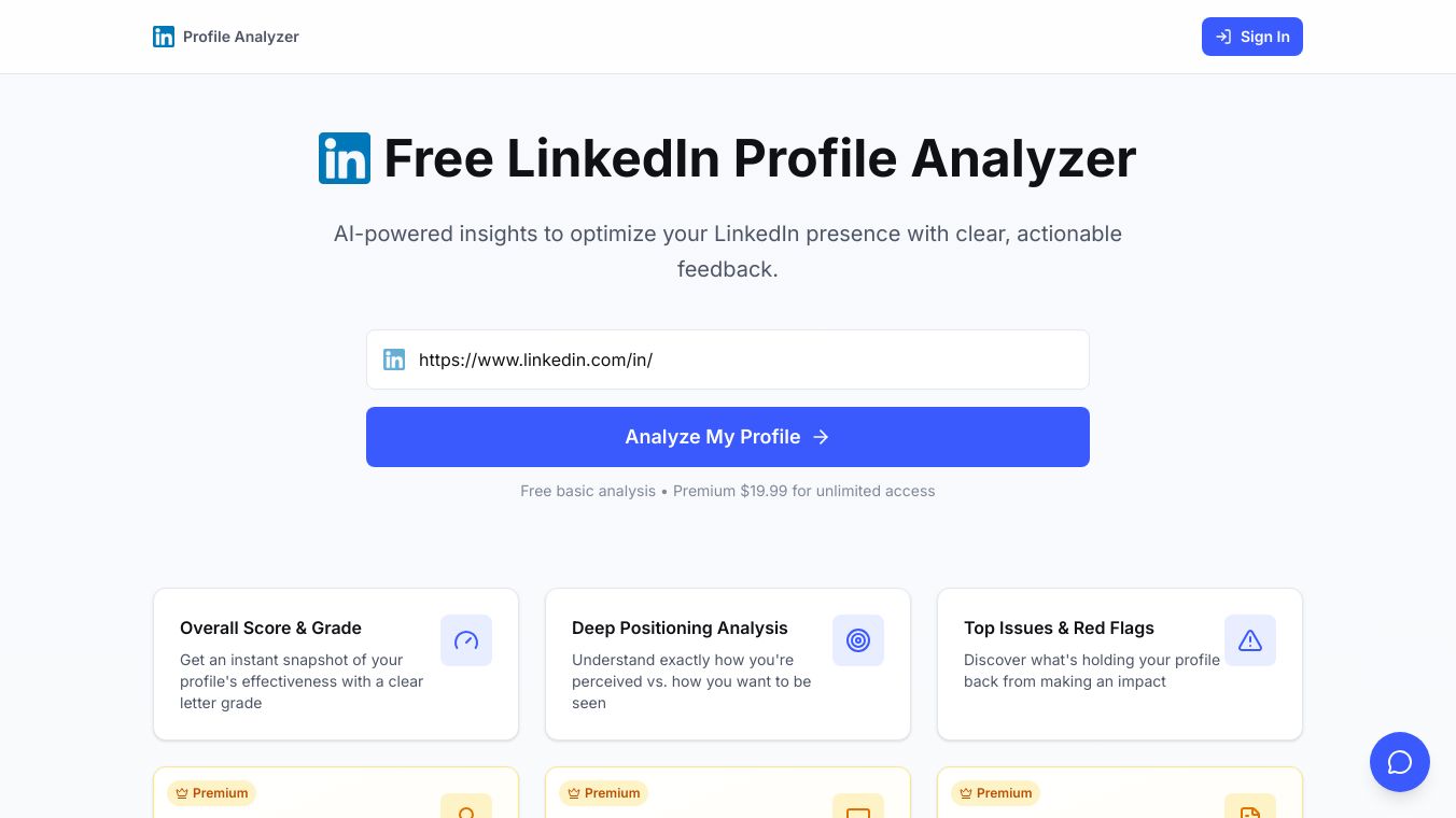 LinkedIn Profile Analyzer