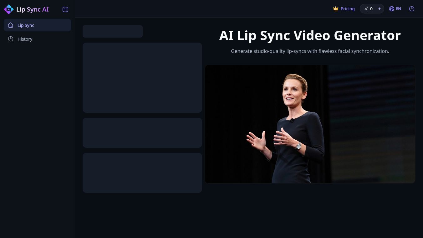 Lip Sync AI Video Generator