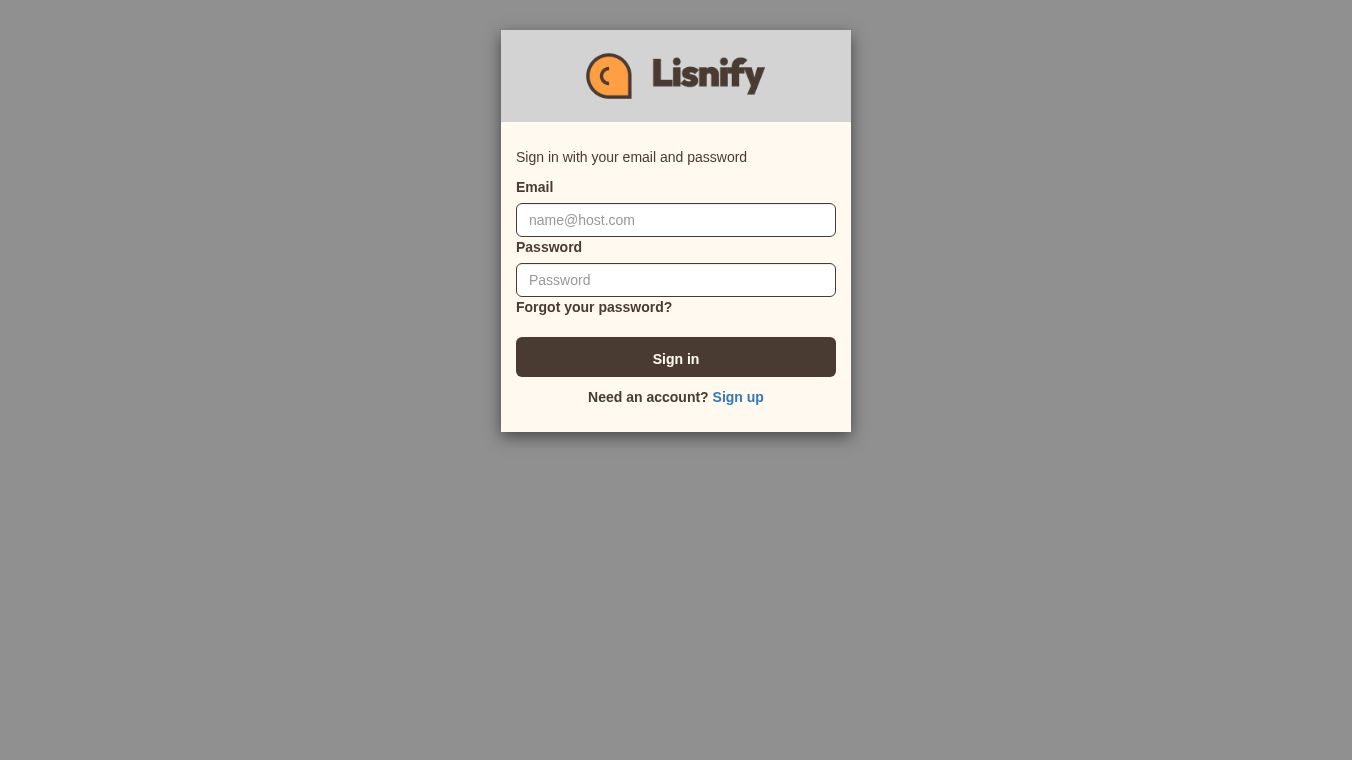 Lisnify