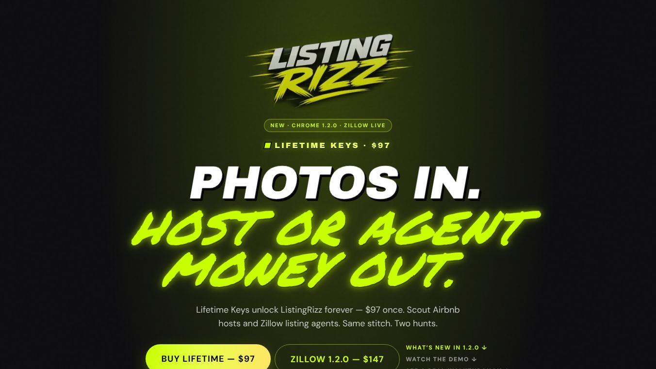 ListingRizz - AI Airbnb Hustle 2026