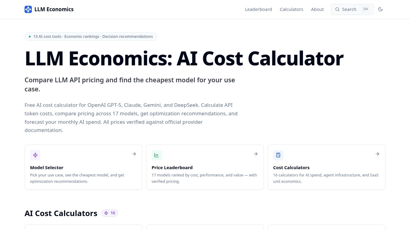 LLM Economics