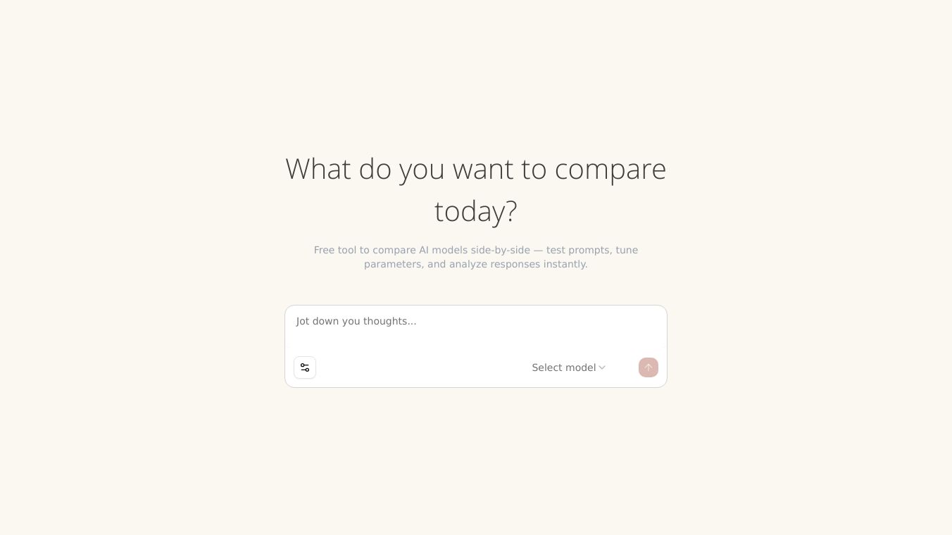 LLM Lab — Compare AI models side-by-side