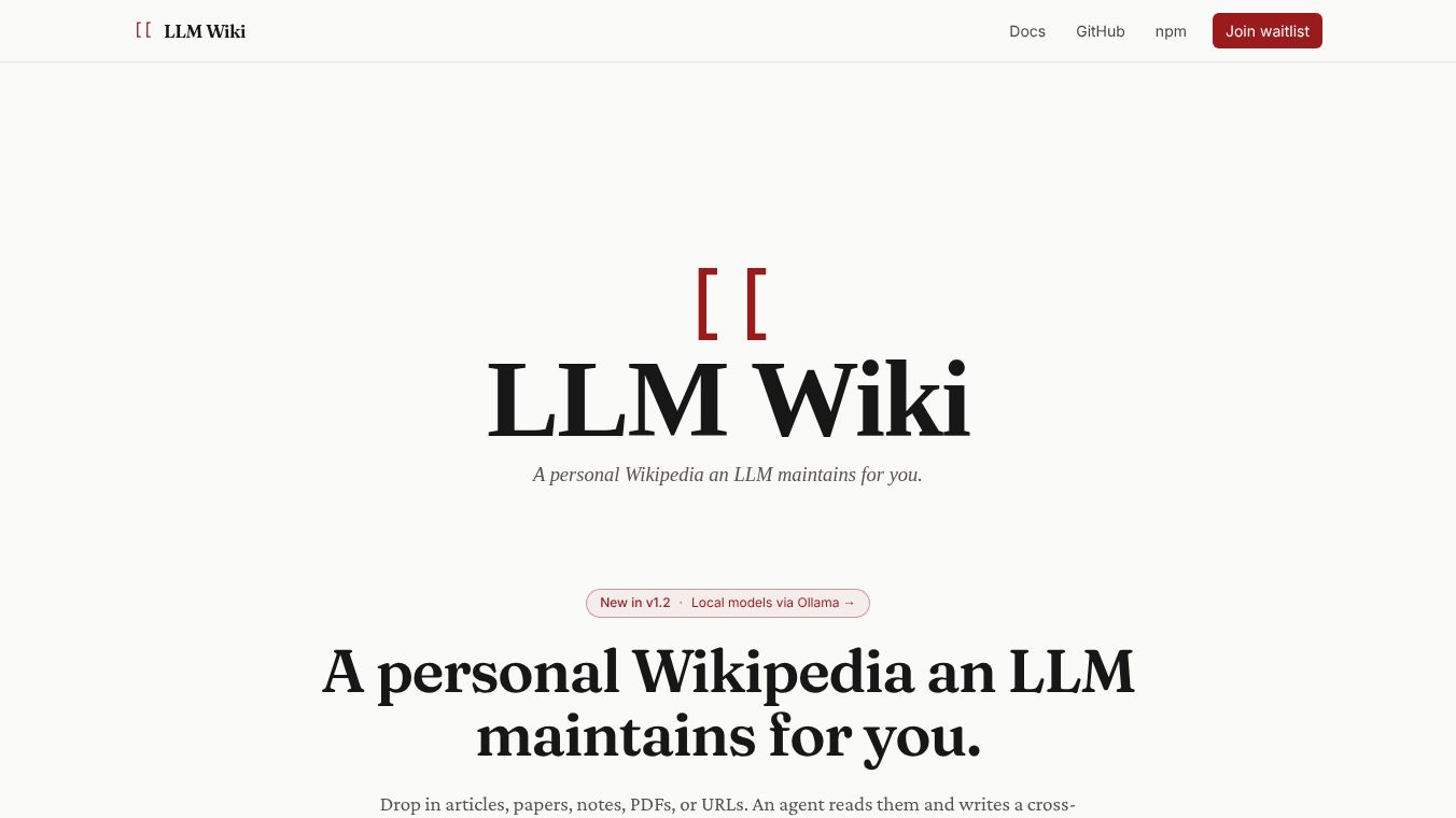 LLM Wiki cc