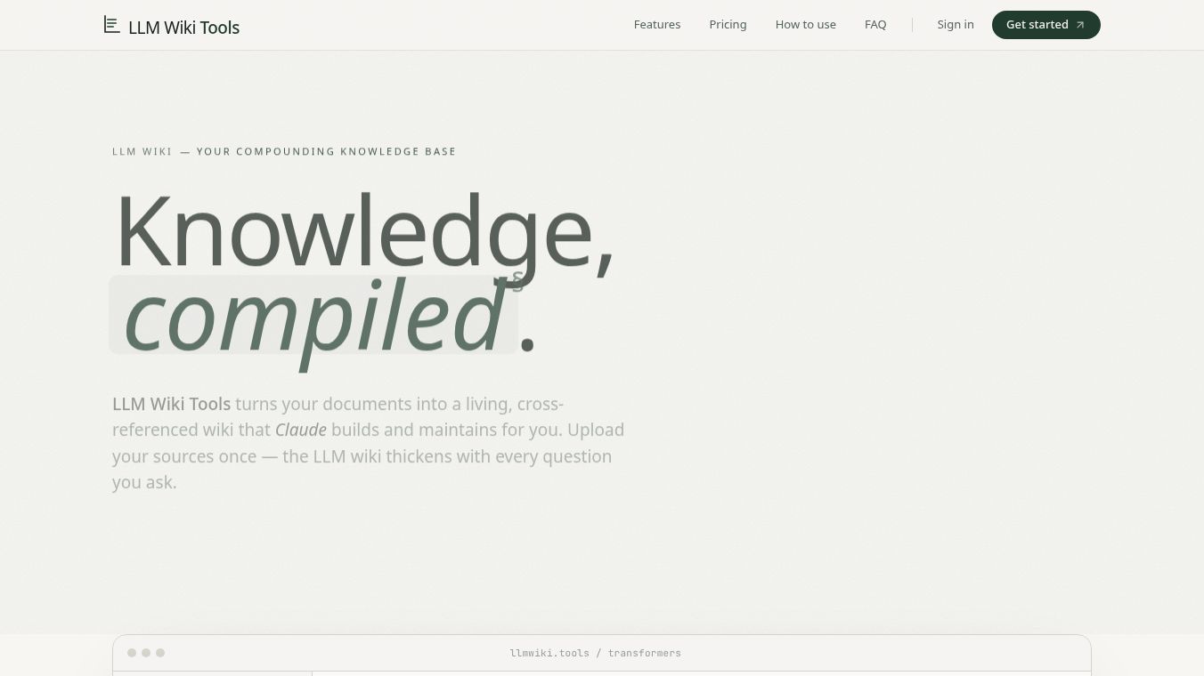 LLM Wiki Tools