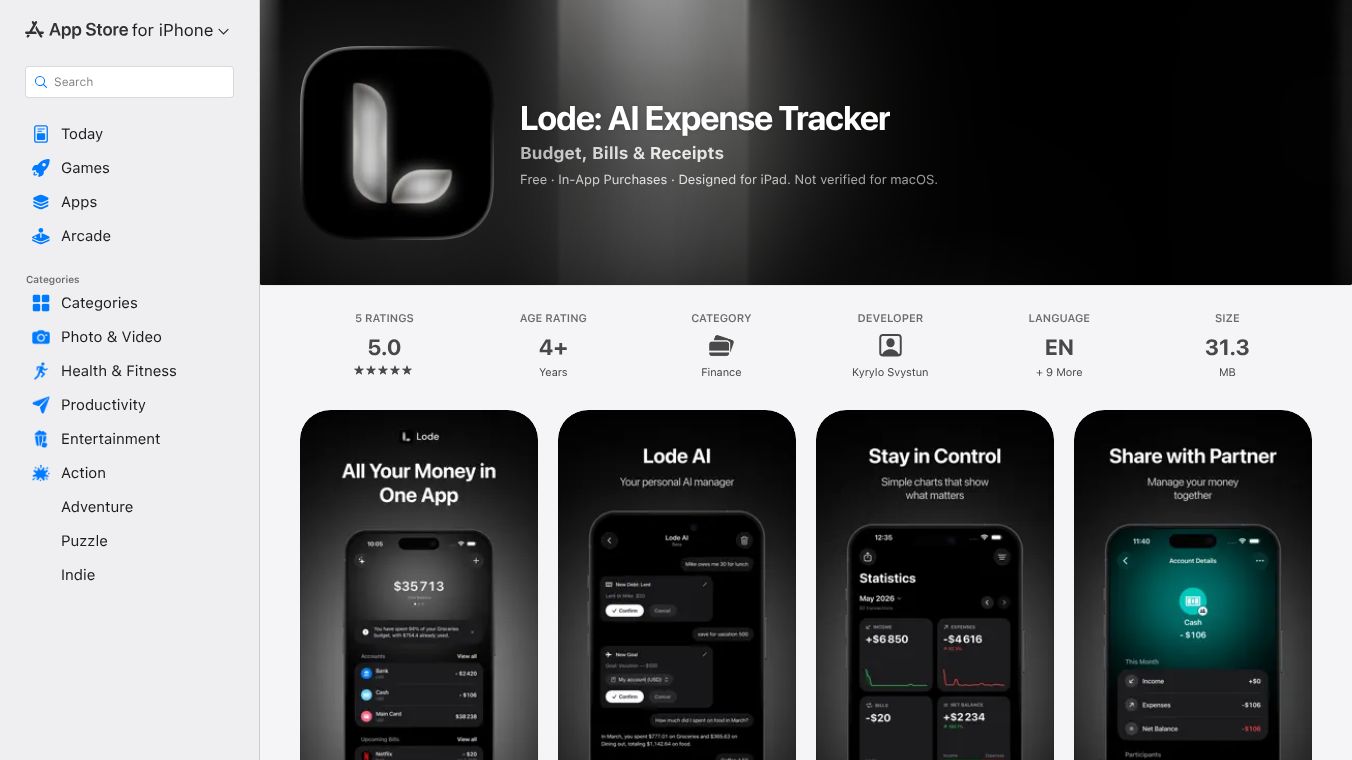 Lode – AI Expense Tracker
