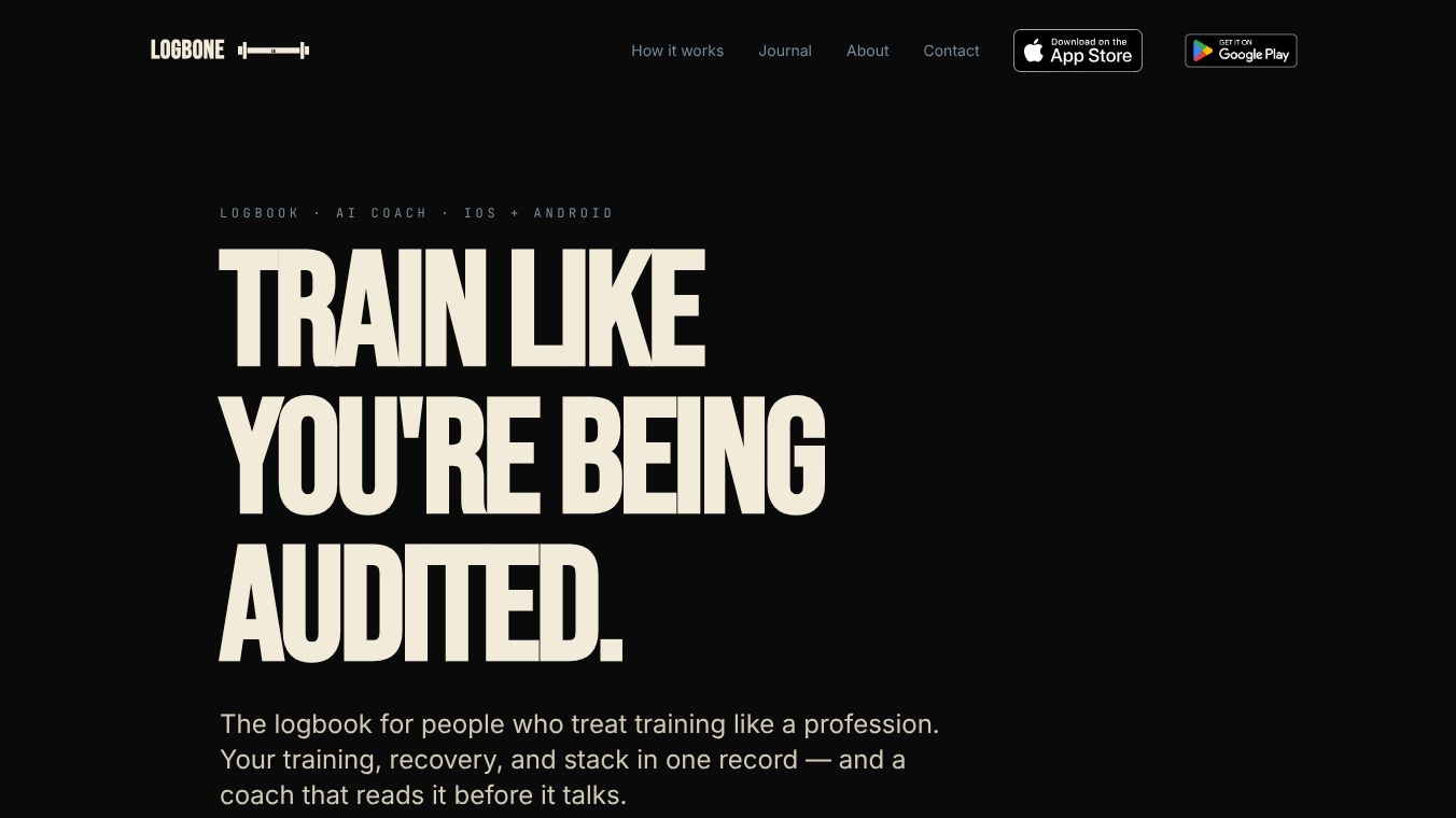 LogBone — AI Fitness Coach & PR Tracker