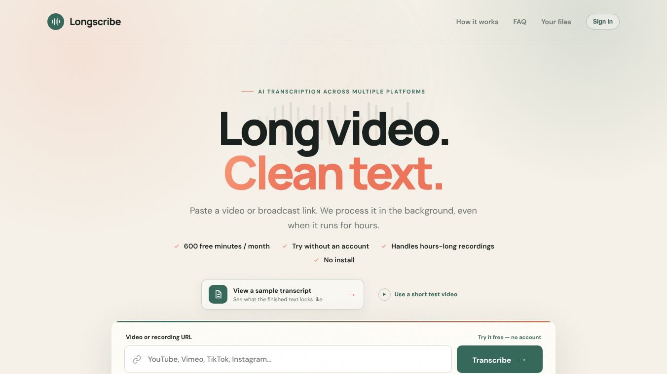 Longscribe