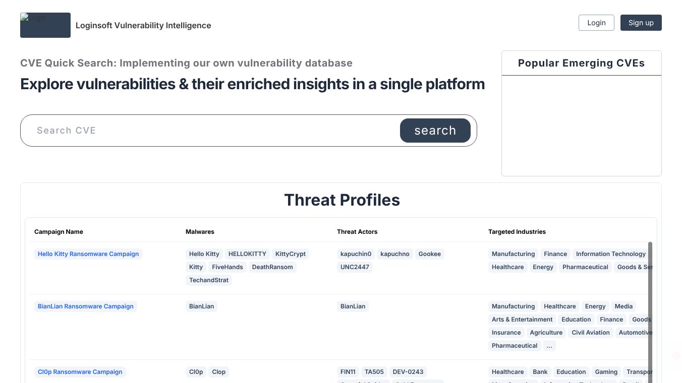 LOVI - Vulnerability Intelligence