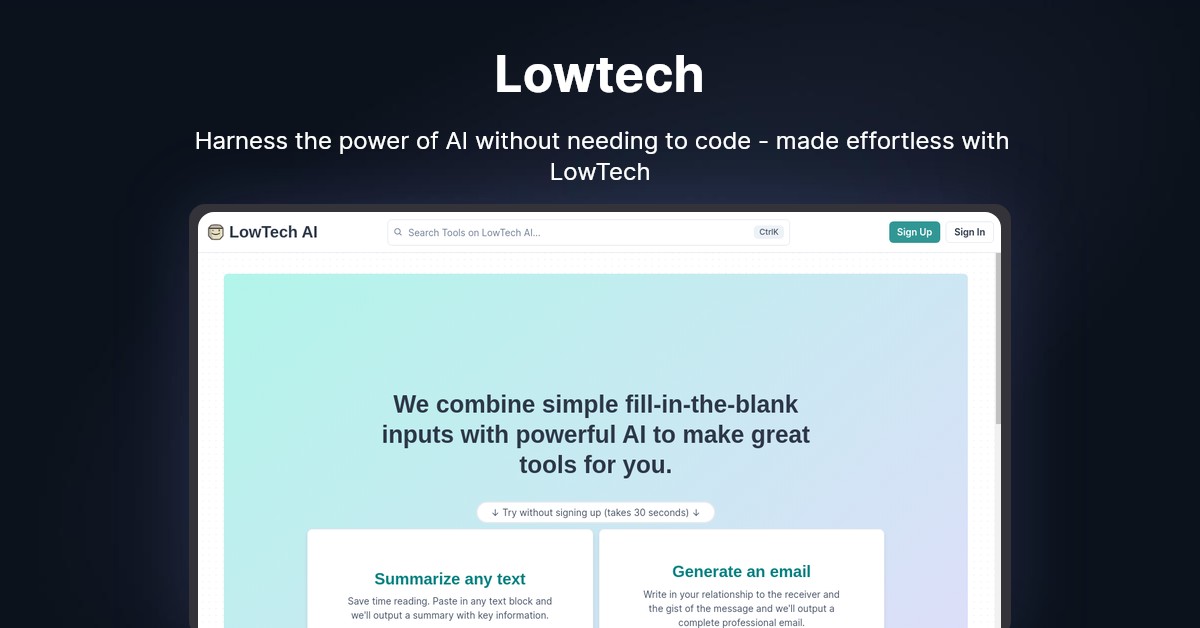 Lowtech