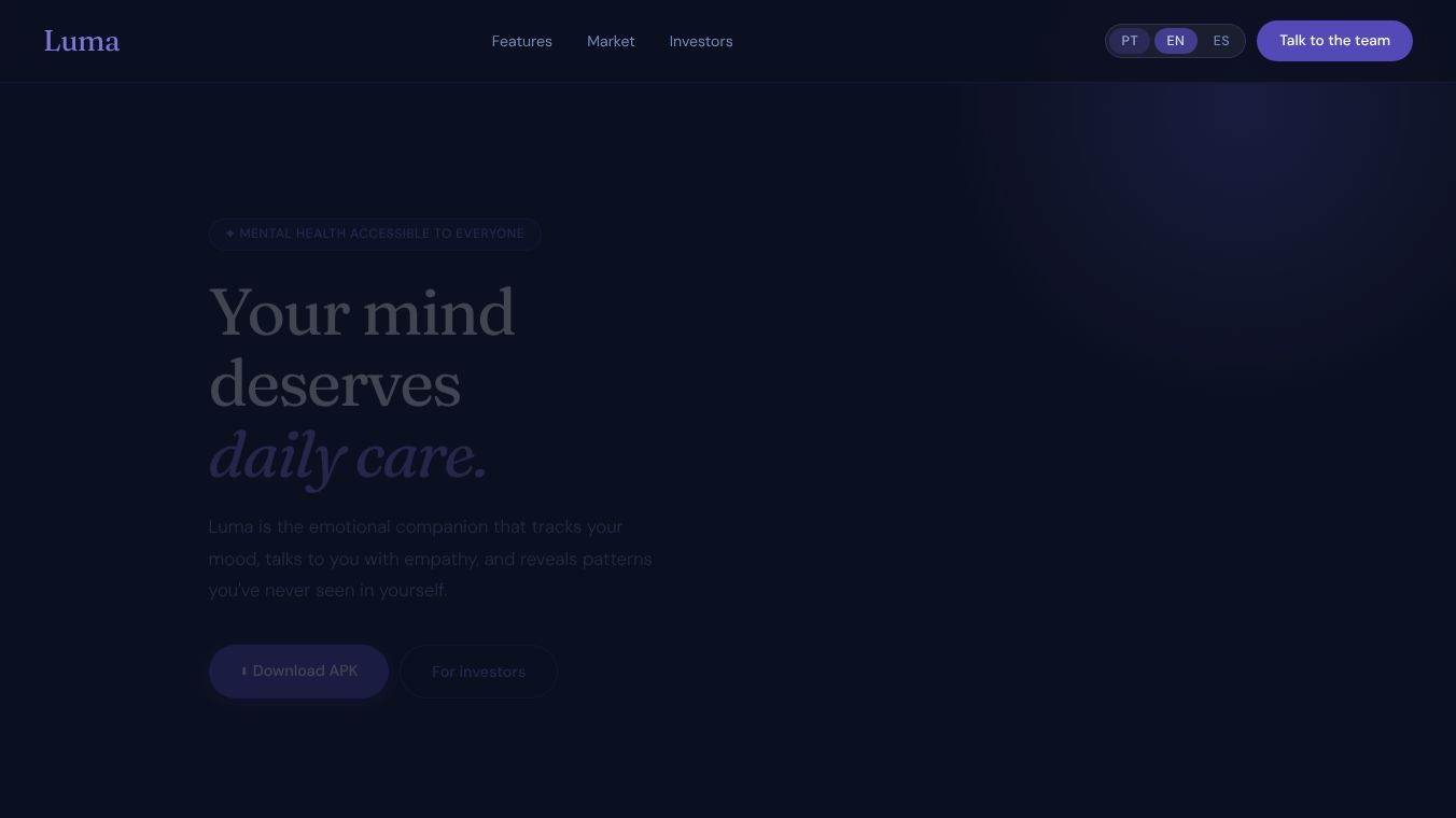 Luma — Cuide da sua mente, todos os dias